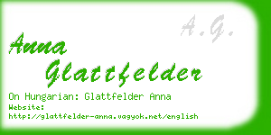 anna glattfelder business card